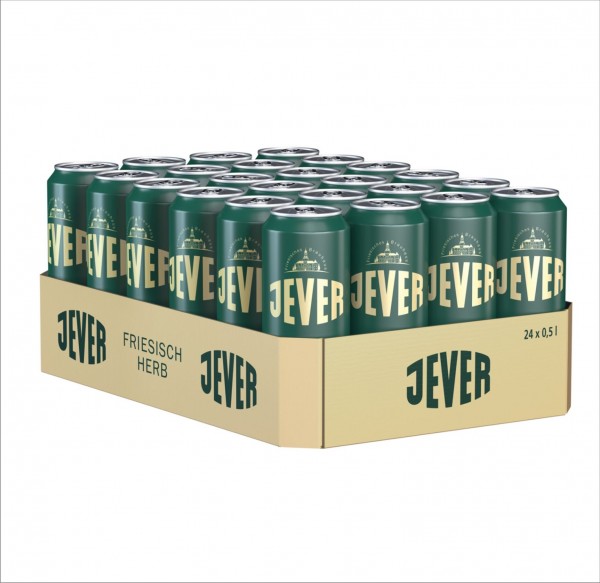 24 x Jever Pilsener blikken 0,5L 4,9% vol inclusief eenmalige aanbetaling