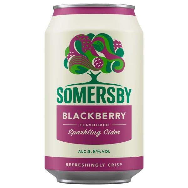 24 blikjes 0,33L Somersby Blackberry Cider 4,5% vol.