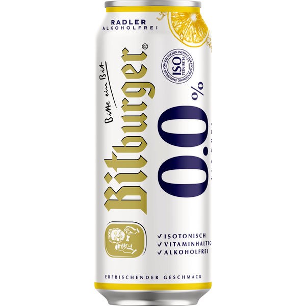 24 x 0,5L Dosen Bitburger Radler ALKOHOLFREI_EINWEG