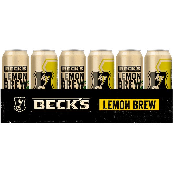 24 blikken van 0,5 liter Becks Citroen 2,5% Vol_disposable