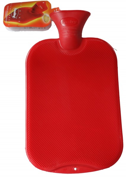 Warmwaterkruik halve lamel rood 6440 42 2,0 liter