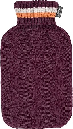 Fashy 67457 46 WARMWATERFLES MET ROLHALS GEBREIDE HOES 0,7 L bordeaux