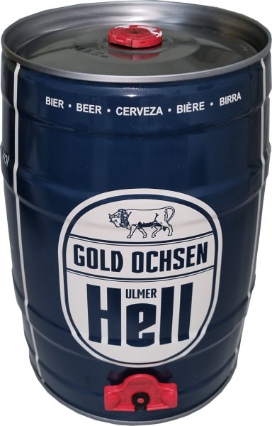 Goudossen Ulmer Hell vol bier 5 liter 5,1% vol. feestvat