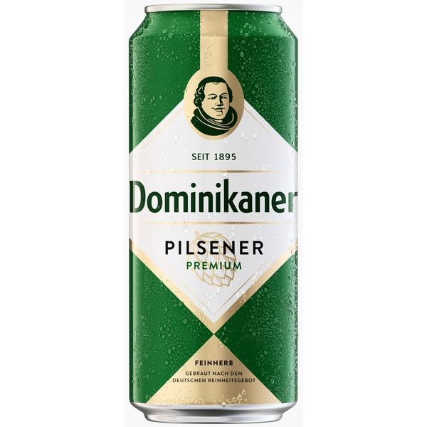 24x0.5L blikken Dominikaner Pilsener Premium 4,8% Vol._Eenmalige aanbetaling