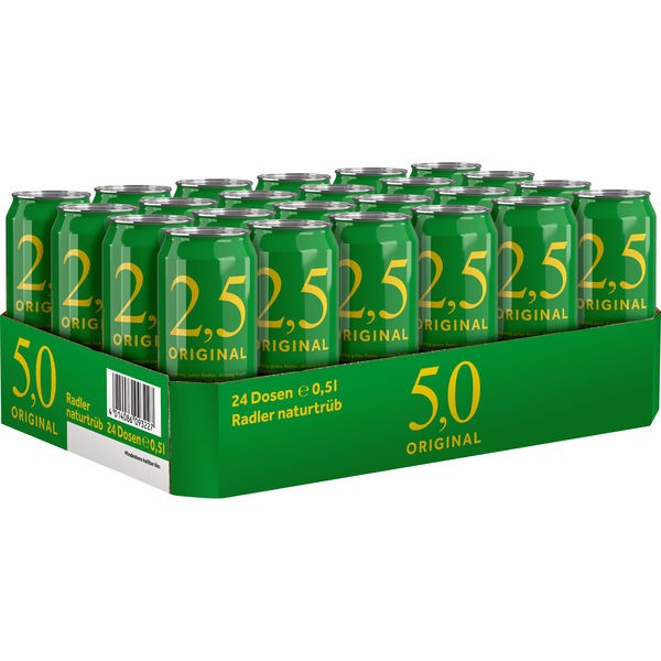 24x0,5L blikken van 2,5 Original Radler 2,5% Vol _Eenmalige aanbetaling