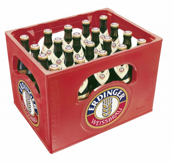 20 x Erdinger Weissbier 0,5L Originalkiste 5,3% vol MEHRWEG