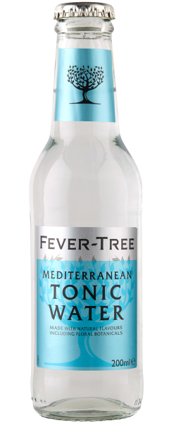 24 x Fever-Tree MEDITERRANEAN TONIC WATER 2ooml herbruikbare glazen fles