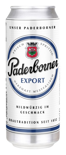 24 x Paderborner Export 0,5L blik 5,5% vol.alc. WEGWERPBAAR