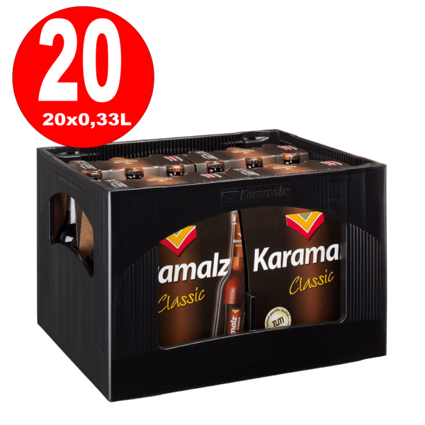 20 x Karamalz Classic Malzdrink Alkoholfrei 0,33l Originalkiste MEHRWEG Reduziert