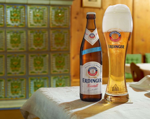 20 x Erdinger Kristallklar Weissbier 0,5L Originalkiste 5,3% vol MEHRWEG