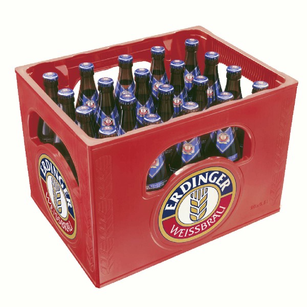 15 x Erdinger Weissbier Alkoholfrei 0,5L Originalkiste MEHRWEG Reduziert