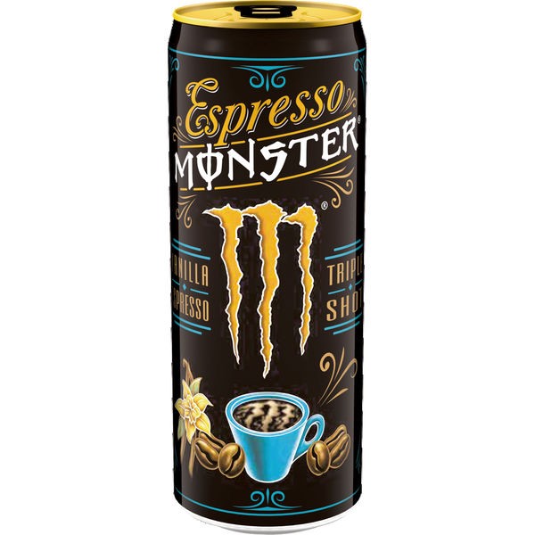 12 x Espresso Monster Vanilla 0.25L blik zonder aanbetaling