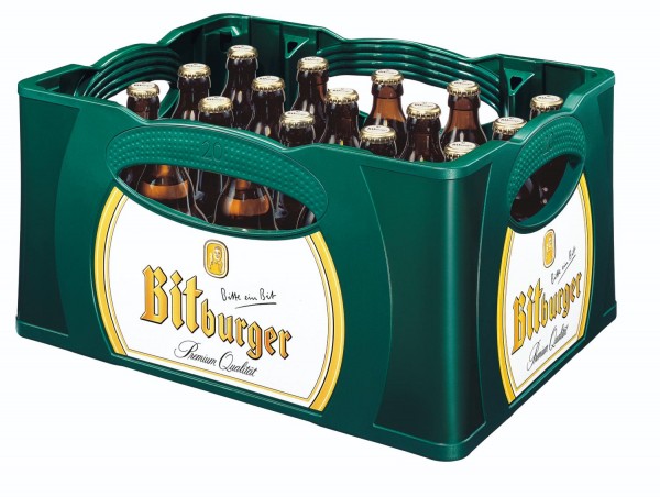 Bitburger Premium Pils 20x0,33l - Steini Fläschle 4,8% vol. Originalkiste MEHRWEG