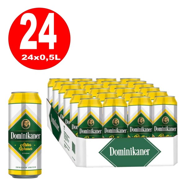 24 blikken van 0,5 L Dominicaanse Radler Citroen 2,5% vol REDUCED Best before 14.6.23