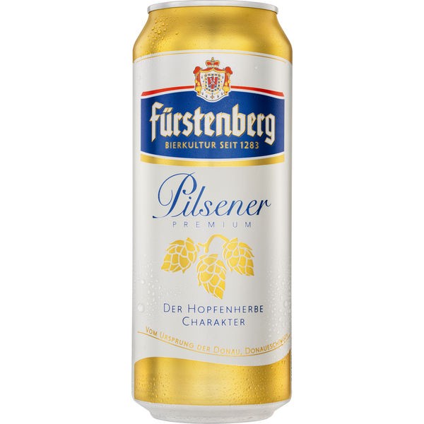 24x0,5L blikken Fürstenberg Premium Pilsener 4,8% Vol._Te retourneren aanbetaling