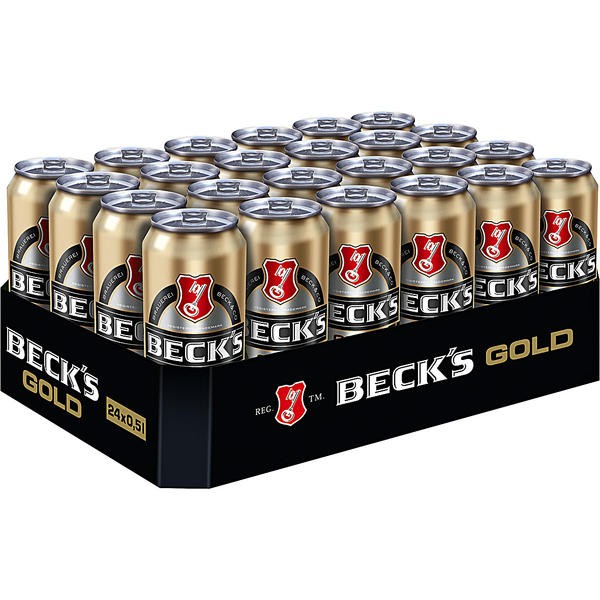 24 x 0,5L blikken Becks Gold 4,9% Vol_disposable