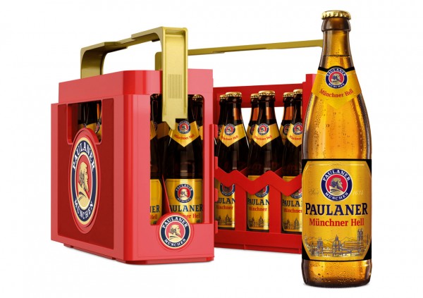 20 x Paulaner Münchner hell 0,5 L - 4,9% Alkohol Originalkiste MEHRWEG