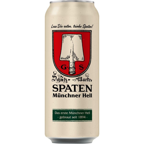 24 x Spaten Muenchner helblikken 0,5L 5,2% vol incl. Eenmalige aanbetaling