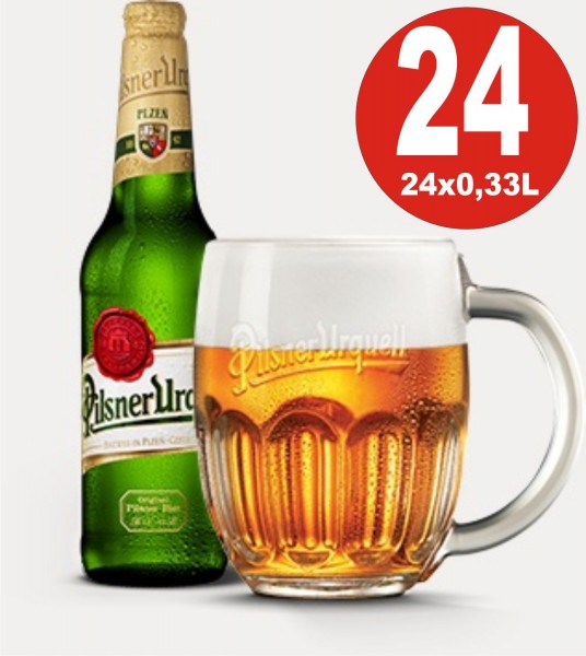 24 x Pilsner Urquell 0,33 Originalkiste 4,4% Vol. alc. MEHRWEG