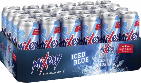 24 x Karlsberg Nastrov Smaak Iced Blue energy 0,5L blik 5% vol. wegwerpbaar