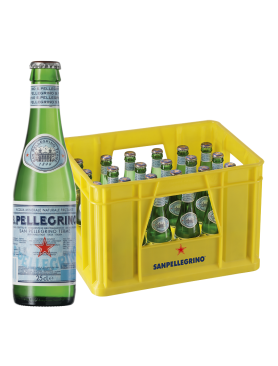 24 x S.Pellegrina mineraalwater 0,25 l glazen fles in originele doos statiegeld