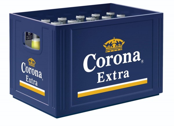 24 x Corona Extra Premium Lager Bier 0,355 L 4,5% vol. Originalkiste MEHRWEG