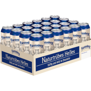 24x0.5l doses fürstenberg Hell Natural Cloudy 4,9% vol._EinWeg deposito