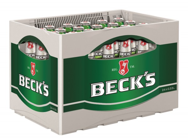 24x Becks Pils 0.33l 4,9% vol. in Originalkiste MEHRWEG