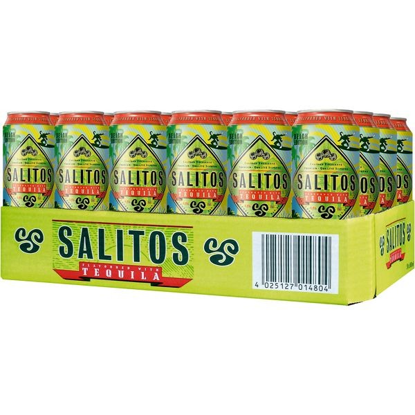 24 x 0,5L blikjes Salitos Tequila bier mixdrank Alc. 5,9% VOL. - een manier