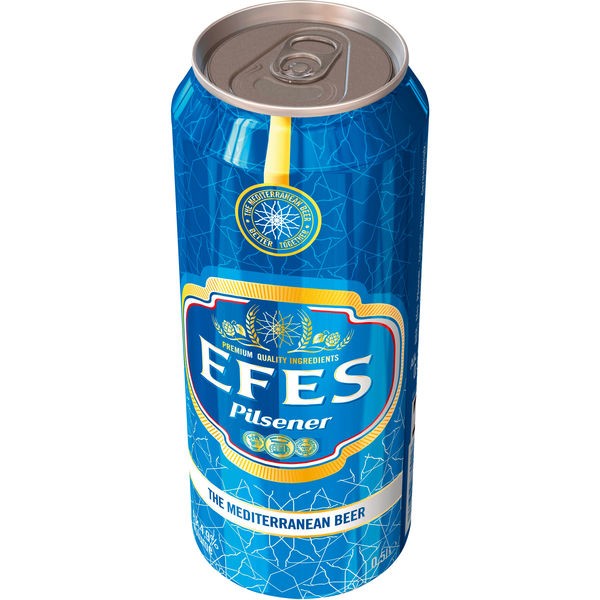 24x0.5L blikken Efes Pilsener 5% Vol._incl. € 6 eenmalige aanbetaling