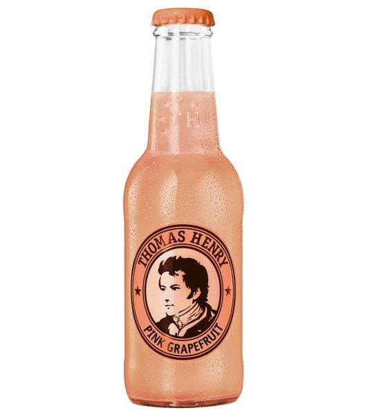 24 x Thomas Henry Pink Grapefruit Lemonade 200ml glazen fles retour